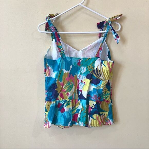 J Crew Floral Peplum Tank - Picture 4 of 5